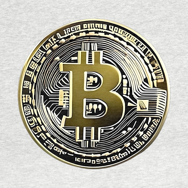 Classic Bitcoin T-shirt by Fyah Dolls Collection LLC